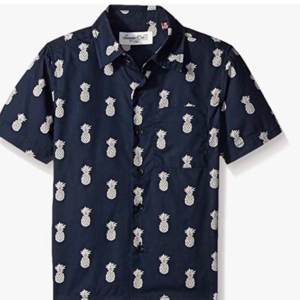 Sovereign Code Gatsby Pineapple Print Button Up